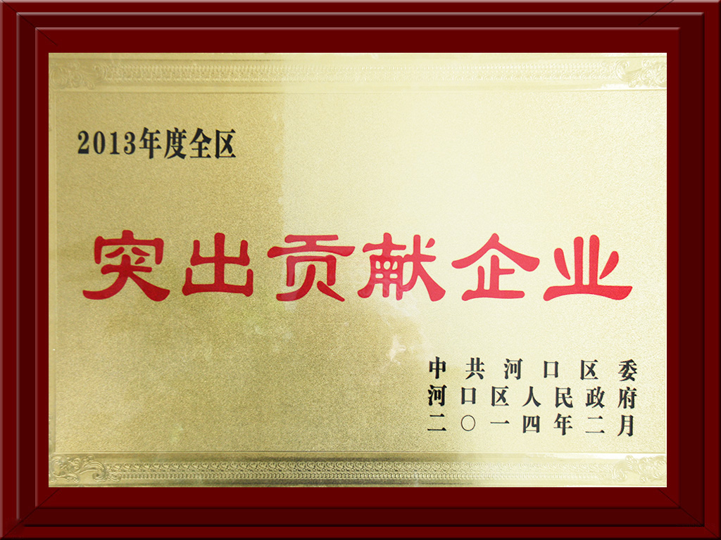 2013年度突出貢獻(xiàn)企業(yè)